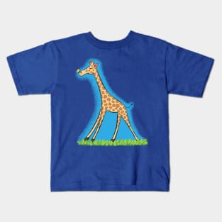 Cute giraffe cartoon Kids T-Shirt